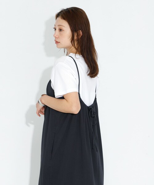 URBAN RESEARCH Sonny Label（アーバンリサーチサニーレーベル）の「シフリーコットンキャミワンピース（ワンピース・レディース・ブラウン/ブラック/オフ・FREE）」の16枚目の写真