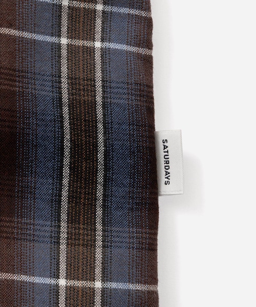 Saturdays NYC（サタデーズ ニューヨークシティ ）の「Marco Vintage Check LS Open Collar Shirt（シャツ/ブラウス・レディース・キナリ/ブルー・L/M/S/XL）」の11枚目の写真