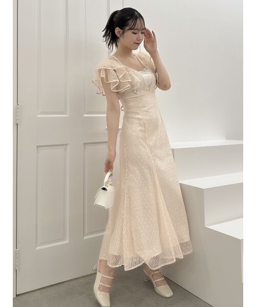 dazzlin（ダズリン）の「2WAYスリーブバリエーションレースドレス 