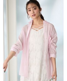 MERCURYDUO | シアーストライプシャツ(シャツ/ブラウス)