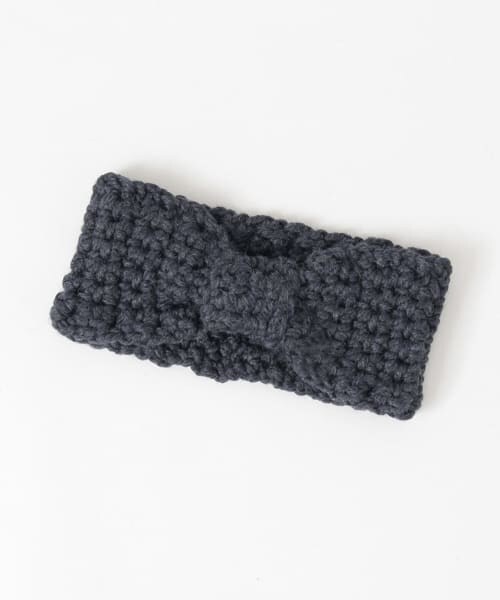 URBAN RESEARCH Sonny Label（アーバンリサーチサニーレーベル）の「手編みニットターバン∴（ヘアバンド・レディース・ブラック/ネイビー/グレー・one）」の3枚目の写真
