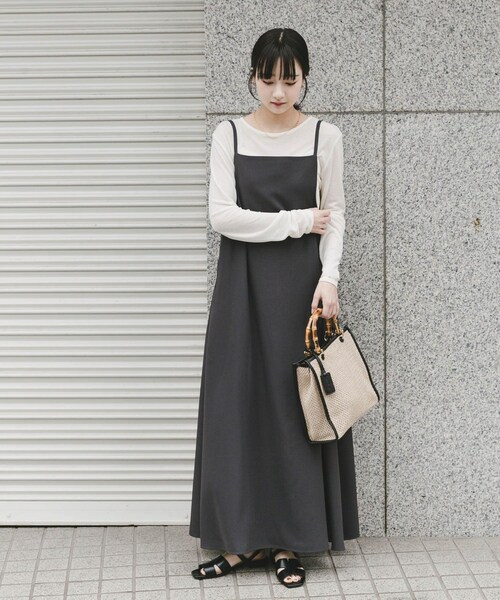 ITEMS URBANRESEARCH(アイテムズ アーバンリサーチ)の「シアーインナーセットワンピース(ワンピース・レディース・CML/CHA・Free)」の8枚目の写真