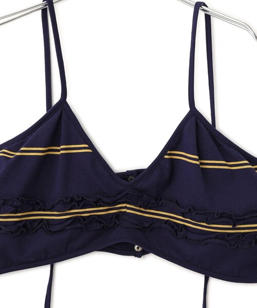 ADAM ET ROPE'(アダムエロペ)の「【crinkle crinkle crinkle】griguri border big bra(キャミソール・レディース・ネイビー系・F)」の12枚目の写真