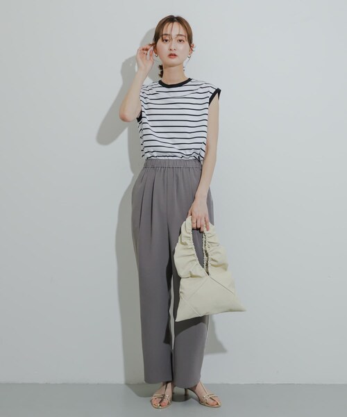 SENSE OF PLACE by URBAN RESEARCH（センスオブプレイスバイアーバンリサーチ）の「ギャザーハンドバッグ（ハンドバッグ・レディース・RED/IVORY/BLACK・one）」の9枚目の写真