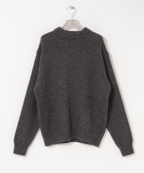 URBAN RESEARCH（アーバンリサーチ）の「new basic　CASHMERE SILK MOULINE CREW-NECK KNIT（ニット/セーター・メンズ・PEARL GRAY/CHARCOAL・M/L/XL）」の12枚目の写真