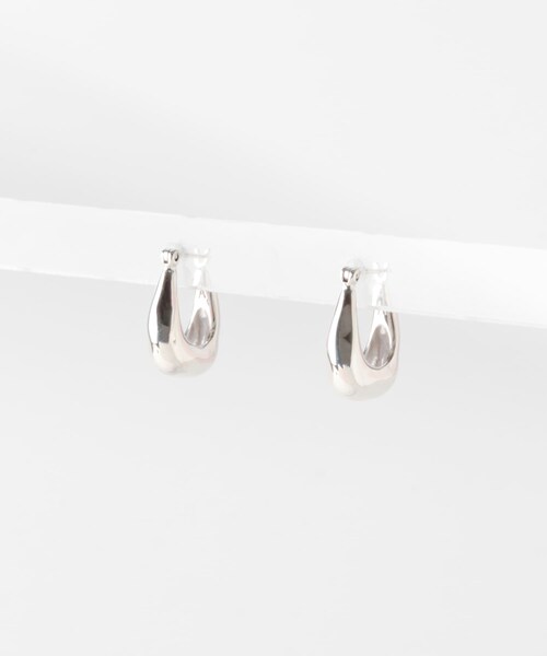 かぐれ（カグレ）の「Aperdiem　Flow Square Hoop Pierce(SV)（ピアス（両耳用）・レディース・Silver・FREE）」の3枚目の写真