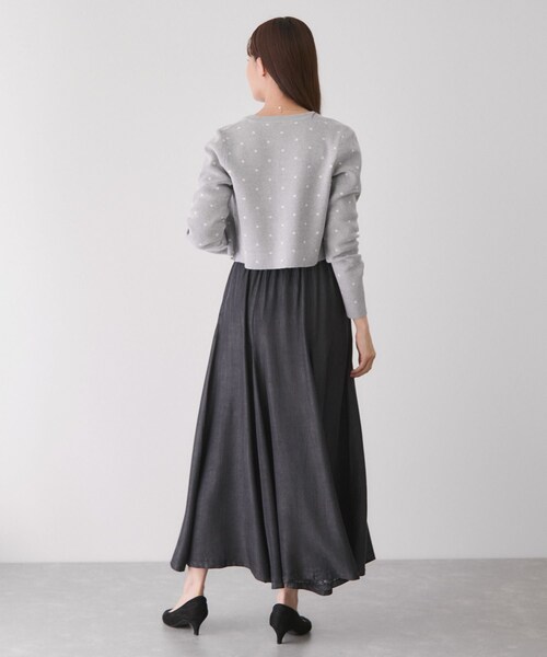 Jayro(ジャイロ)の「ドット柄カーディガン(カーディガン/ボレロ・レディース・ブラック系/グレー/ホワイト系・M)」の20枚目の写真