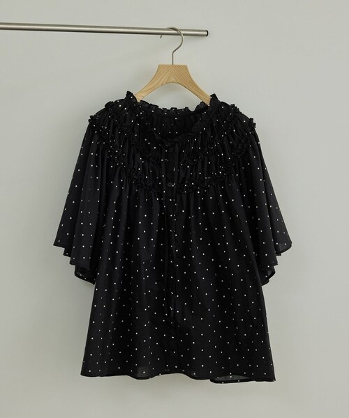 ADAM ET ROPE'(アダムエロペ)の「【WEB先行販売】【crinkle crinkle crinkle】別注ドットコットンブラウス(シャツ/ブラウス・レディース・ブラック系・F)」の15枚目の写真