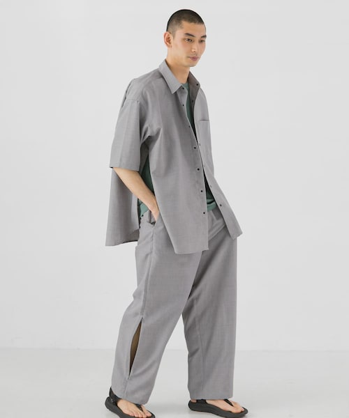EKAL(エカル)の「『UR TECH DRYLUXE/吸水速乾/接触冷感』ハイツイストトラウザー(その他パンツ・メンズ・ブルーグレー/グレー/ネイビー・M/L)」の22枚目の写真