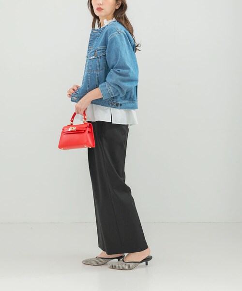 URBAN RESEARCH ROSSO(アーバンリサーチロッソ)の「『別注』Lee101×ROSSO NOCOLLAR SHORT JACKET(デニムジャケット・レディース・ONE WASH/USED・Short)」の9枚目の写真