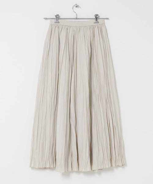 URBAN RESEARCH DOORS（アーバンリサーチドアーズ）の「タフタランダムプリーツスカート（スカート・レディース・ECRU/BLACK・Free）」の6枚目の写真