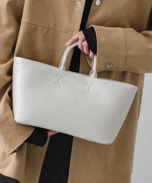 SENSE OF PLACE by URBAN RESEARCH（センスオブプレイスバイアーバンリサーチ）の「ボックストートバッグ（トートバッグ・レディース・IVORY/BLACK/L.BLUE・One）」の9枚目の写真