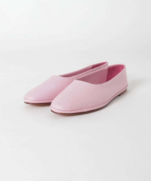 URBAN RESEARCH（アーバンリサーチ）の「『一部別注カラー』WANDERUNG　Flat Leather Shoes（パンプス・レディース・BEIGE/別注PINK・36/37/38）」の10枚目の写真
