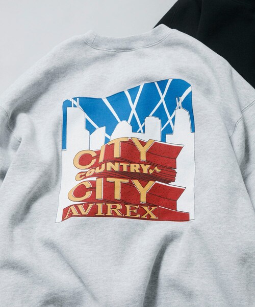 URBAN RESEARCH（アーバンリサーチ）の「CITY COUNTRY CITY　CCC×AVIREX SWEAT SHIRT（スウェット・メンズ・BLACK/GRAY・L/XL）」の3枚目の写真