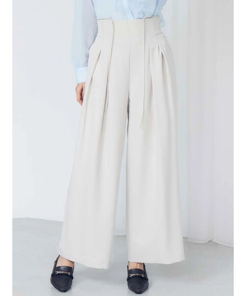 MERCURYDUO（マーキュリーデュオ）の「【EMILY IN PARISコラボ】2WAYハイウエストワイドデニムパンツ（デニムパンツ・レディース・ブラック/ブルー/インディゴ/ベージュ・S/M）」の4枚目の写真