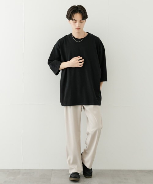 SENSE OF PLACE by URBAN RESEARCH(センスオブプレイスバイアーバンリサーチ)の「『ユニセックス』エクストラルーズアソートTシャツ(Tシャツ/カットソー・メンズ・WHITE/BLACK/WHT×BLK/BLK×WHT・M/L)」の17枚目の写真