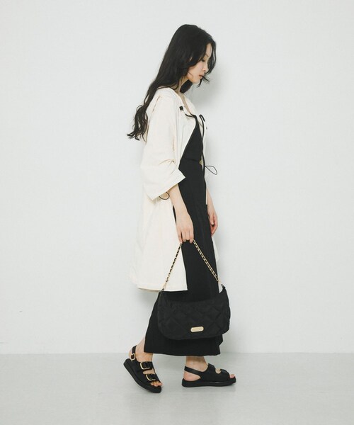 RODE SKO(ロデスコ)の「『別注』OUTDOOR PRODUCTS×hun RODESKO QuiltingChainBag(ハンドバッグ・レディース・BLACK/BEIGE・-)」の8枚目の写真