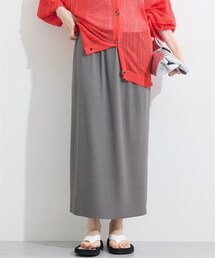 nissen | 楽ちん美シルエット！ランダムテレコリブスカート＜大きいサイズ有＞(スカート)