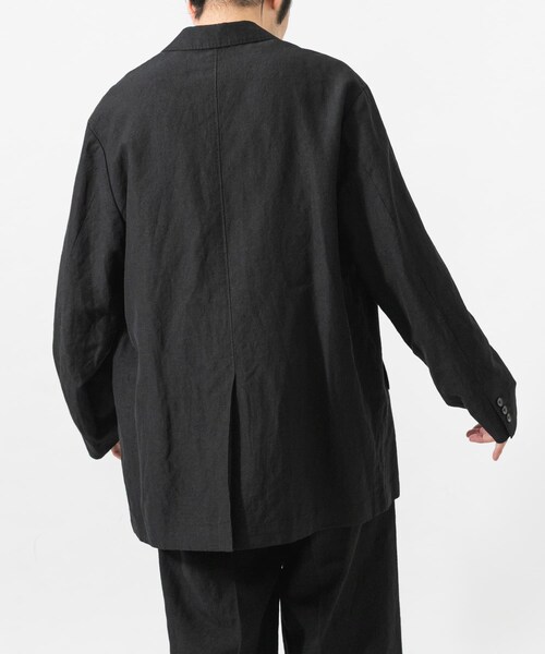 URBAN RESEARCH(アーバンリサーチ)の「new basic WOOL LINEN DOUBLE JACKET(テーラードジャケット・メンズ・BLACK・M/L/XL)」の6枚目の写真