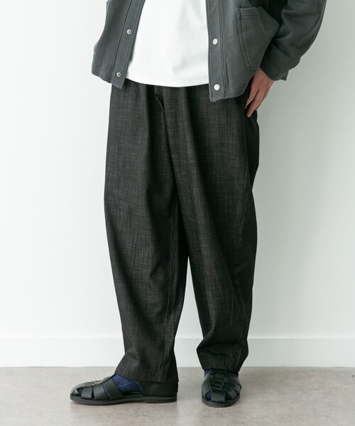 URBAN RESEARCH Sonny Label（アーバンリサーチサニーレーベル）の「デニムライクイージーワイドパンツ（デニムパンツ・メンズ・ブルー/ブラック/ブラウン・S/M/L）」の13枚目の写真