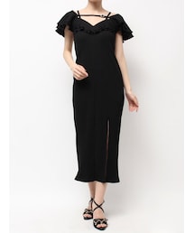 EATME | ベルテッドラッフルフリルワンピース(ワンピース)