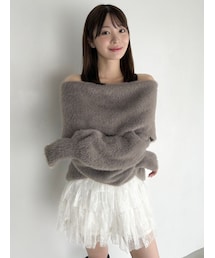 dazzlin | シャギーオフショルニットプルオーバー(ニット/セーター)