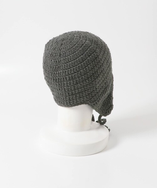 SENSE OF PLACE by URBAN RESEARCH(センスオブプレイスバイアーバンリサーチ)の「イヤーフラップニットキャップ(ニットキャップ/ビーニー・メンズ・IVORY/BLACK/GRAY・one)」の14枚目の写真