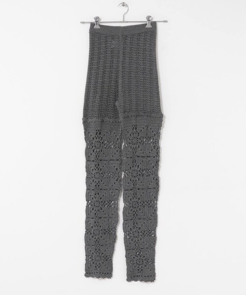 URBAN RESEARCH DOORS（アーバンリサーチドアーズ）の「OPEN SESAME CLUB　cashmere lace leggings（レギンス/スパッツ・レディース・white/gray・2）」の2枚目の写真
