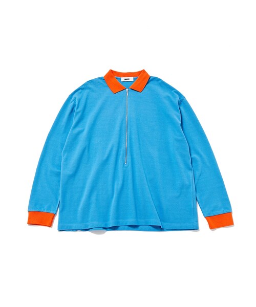REVERBERATE/リバーバレイト】ZIP LONG SLEEVE POLO 【公式通販】