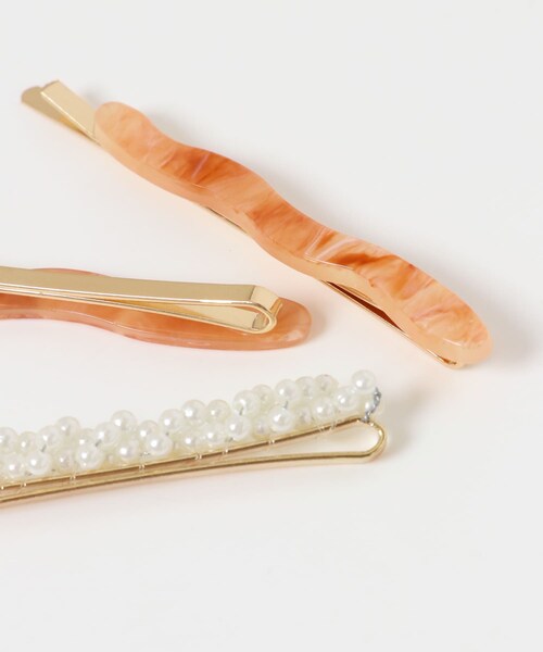 URBAN RESEARCH Sonny Label（アーバンリサーチサニーレーベル）の「ウェーブ/パールヘアピンセット（その他ヘアアクセサリー・レディース・グレー/ベージュ・one）」の7枚目の写真