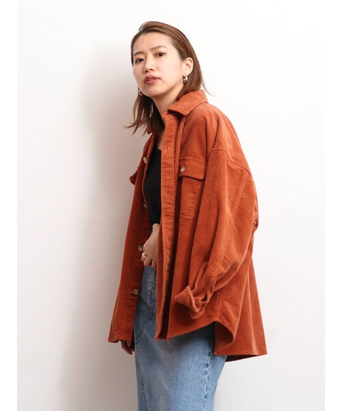 Ungrid（アングリッド）の「コーデュロイビッグシャツ（シャツ