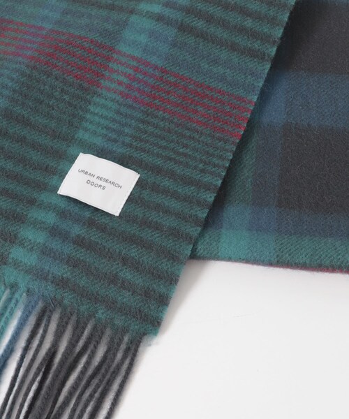 URBAN RESEARCH DOORS（アーバンリサーチドアーズ）の「ウールチェックストール（ストール/ショール・レディース・GRAY/RED/BLUE/GREEN・one）」の11枚目の写真