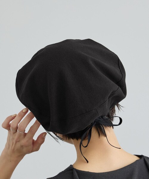 ADAM ET ROPE'（アダムエロペ）の「【ONIT（オニット）】HOPSACK BERET（ハンチング/ベレー帽・レディース・ブラック・F）」の5枚目の写真