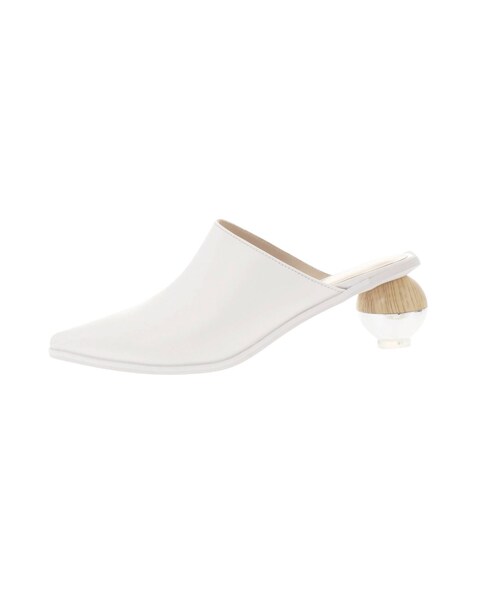 BALL HEEL LEATHER SHOES