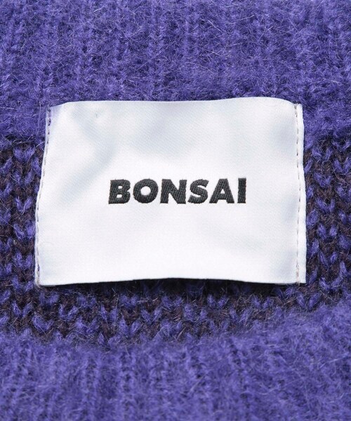 ADAM ET ROPE'（アダムエロペ）の「【BONSAI/ボンサイ】MOHAIR KNIT CREWNECK（ニット/セーター・メンズ・グレー/ブルー/パープル・M/S）」の12枚目の写真
