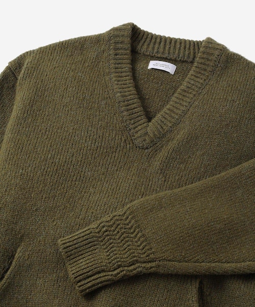 Saturdays NYC(サタデーズ ニューヨークシティ )の「Nicholas Low Gage V Neck Sweater(ニット/セーター・レディース・チャコール/オリーブ・L/M/S/XL)」の20枚目の写真