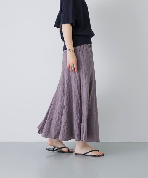 かぐれ（カグレ）の「MEYAME　PLEATED FLARE SKIRT（スカート・レディース・BLUE/RED・Free）」の7枚目の写真