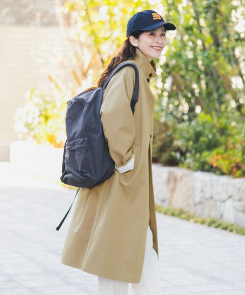 URBAN RESEARCH DOORS（アーバンリサーチドアーズ）の「『撥水』BACKヨークスタンドカラーコート（テーラードジャケット・レディース・L.BEIGE/BEIGE・Free）」の9枚目の写真