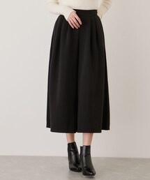 裏起毛タック入りスカンツ