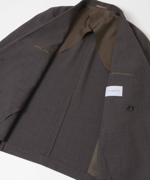 URBAN RESEARCH DOORS(アーバンリサーチドアーズ)の「LIFE STYLE TAILOR ウーリーノグレンチェックダブルジャケット(テーラードジャケット・メンズ・BROWN-CH・S/M/L/XL)」の22枚目の写真