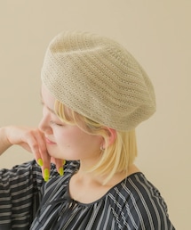 SMELLY | スカシアミベレー(ハンチング/ベレー帽)