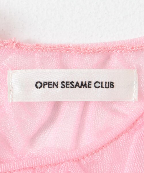 URBAN RESEARCH DOORS（アーバンリサーチドアーズ）の「OPEN SESAME CLUB　sheerlattice tops（タンクトップ・レディース・BLACK/PINK・one）」の10枚目の写真