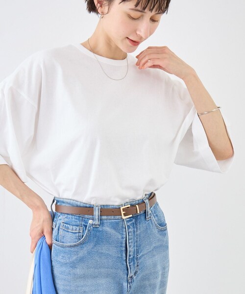 ROPE' PICNIC（ロペピクニック）の「【一部店舗限定】【Hanes × DODO JEAN】ビッグTシャツby THE DODO JEAN（Tシャツ/カットソー・レディース・ブラック/チャコール/ホワイト・F）」の22枚目の写真