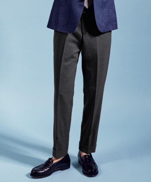 URBAN RESEARCH(アーバンリサーチ)の「URBAN RESEARCH Tailor クールマックスウールパンツ(スラックス・メンズ・GRAY/NAVY/CHARCOAL・42/44/46/48/50)」の2枚目の写真