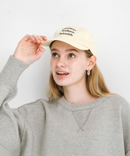 URBAN RESEARCH Sonny Label（アーバンリサーチサニーレーベル）の「Sonnyboys logo cap（キャップ・レディース・ネイビー/グリーン/オフ/ブラウン・one）」の7枚目の写真