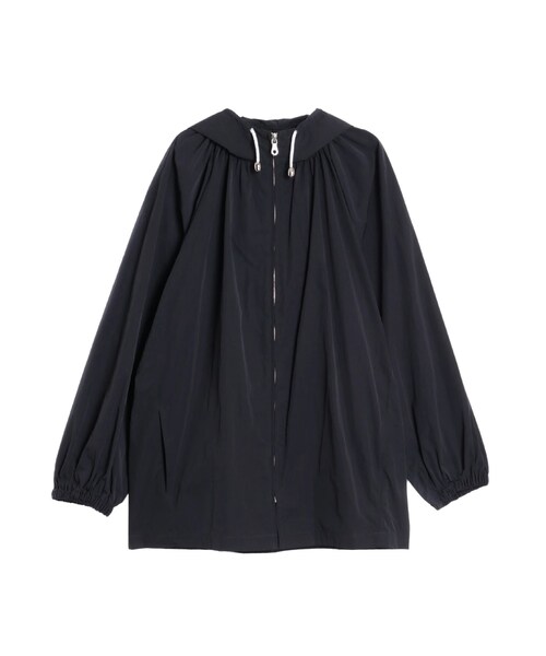 ELENDEEK（エレンディーク）の「DROST HOOD ZIP BZ（ナイロンジャケット・レディース・アイボリー/ネイビー・F）」の6枚目の写真