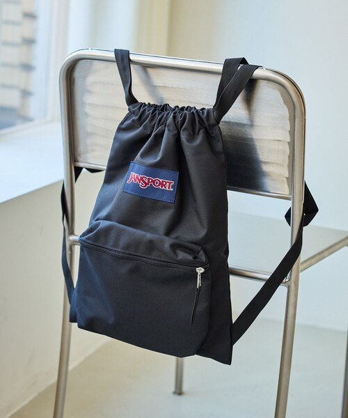 ROPE' PICNIC(ロペピクニック)の「【JANSPORT/ジャンスポーツ】DRAW SACK(バックパック/リュック・レディース・ブラック/ネイビー・F)」の3枚目の写真