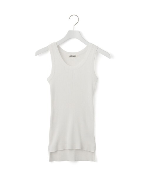 公式サイト限定】【AURALEE(オーラリー)】COTTON HIGH GAUGE RIB KNIT