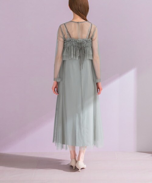 URBAN RESEARCH ROSSO（アーバンリサーチロッソ）の「チュールキャミソールsetドレス（ワンピース・レディース・MINT/DARKBROWN・Free）」の21枚目の写真