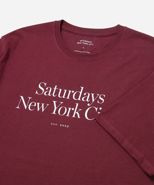 Saturdays NYC(サタデーズ ニューヨークシティ )の「Miller Standatrd Ss Tee(Tシャツ/カットソー・メンズ・ブラック/ホワイト/オフホワイト/ダークブラウン/ベージュ・L/M/S/XL)」の18枚目の写真